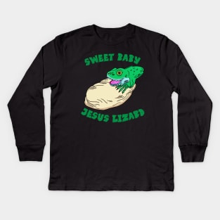 Sweet Baby Jesus Lizard Kids Long Sleeve T-Shirt